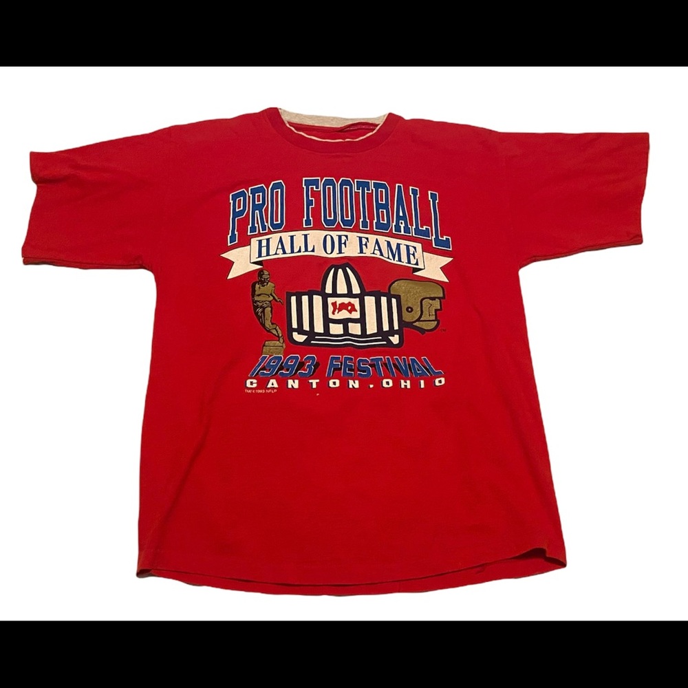 Vintage Pro Football Hall of Fame 1993 Festival Red Shirt Size Large